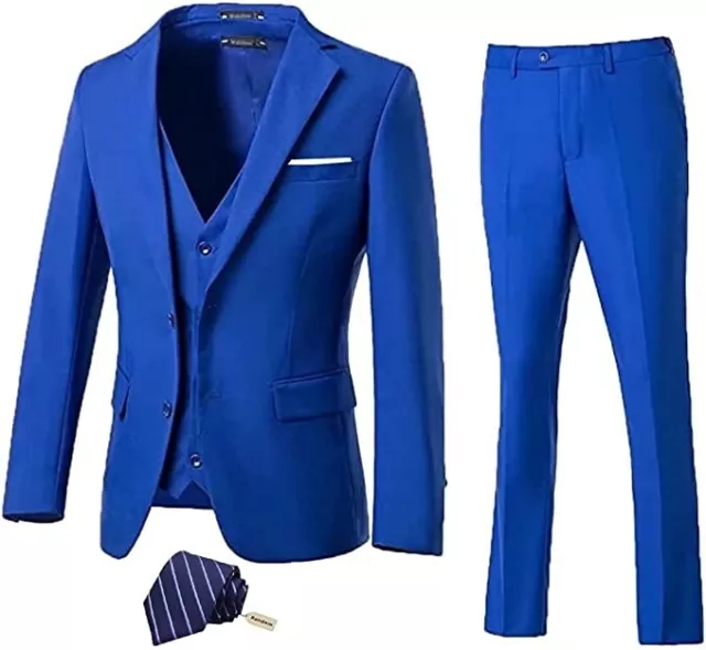 High-End Suits 3 Pieces Men Suit Set Slim Fit Groomsmen/Prom Suit for Men Two Bu