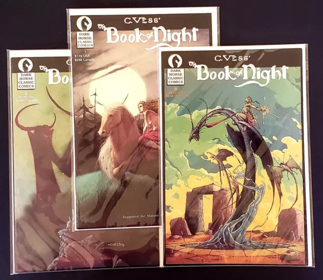 The Book of Night #1-3 VF - Complete Series - Dark Horse Comics - VF
