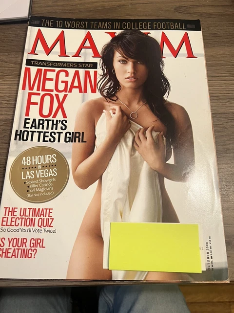 MAXIM MAGAZINE MEGAN FOX Oct 2008 Nadine Velazquez ISSUE 130