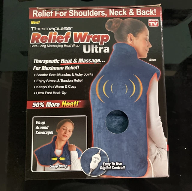 As Seen On TV Thermapulse Relief Wrap Ultra. Extra-Long massaging Heat Wrap.