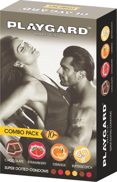 100 Pezzi PLAYGARD Combo Misto Aromatizzati Super Punteggiato Con Free Worldwide