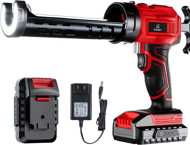 Avhrit 20 Volt Cordless Caulk Gun w/ Battery, Charger, Etc. (CX51)