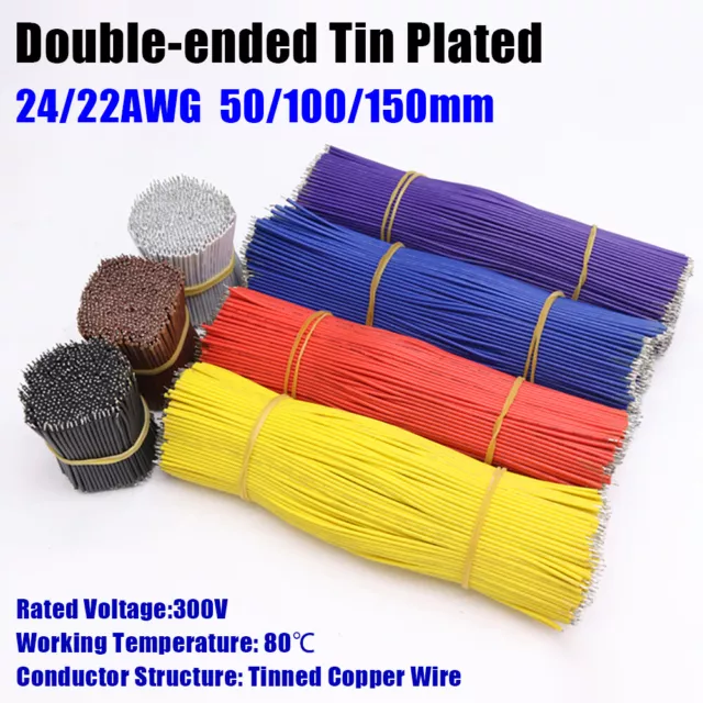 24AWG 22AWG Jumper Breadboard Wire Electronic Double Tinned Cable Various Color