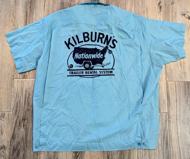 VTG HILTON BOWLING Shirt NATIONWIDE TRAILER RENTAL SYSTEM Kilburn's