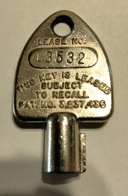 Rare Vintage Supra Industrial Lock Box Key Supra Products Inc. Lease #13532