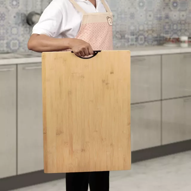 Taille Jumbo en Bois Découper Coupe Board pour Cuisine avec Poignée 60 X 40 CM