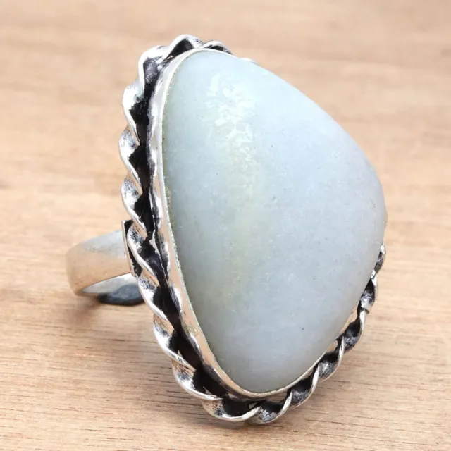 OWYHEE OPAL SILVER Ring Sterling 925 Jewelry Gemstone Blue Natural Size ...
