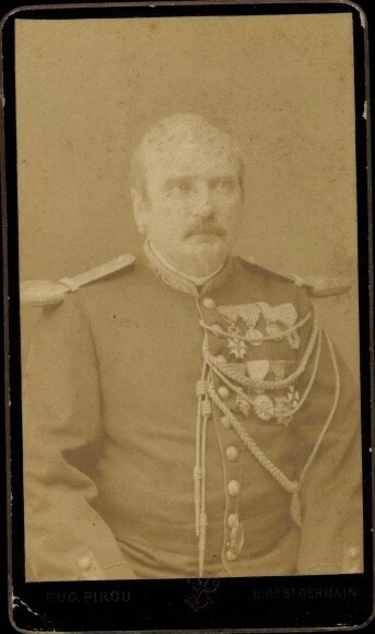 CdV Portrait, Belgischer Soldat, Uniform, Schützenschnur, Orden - 10489650