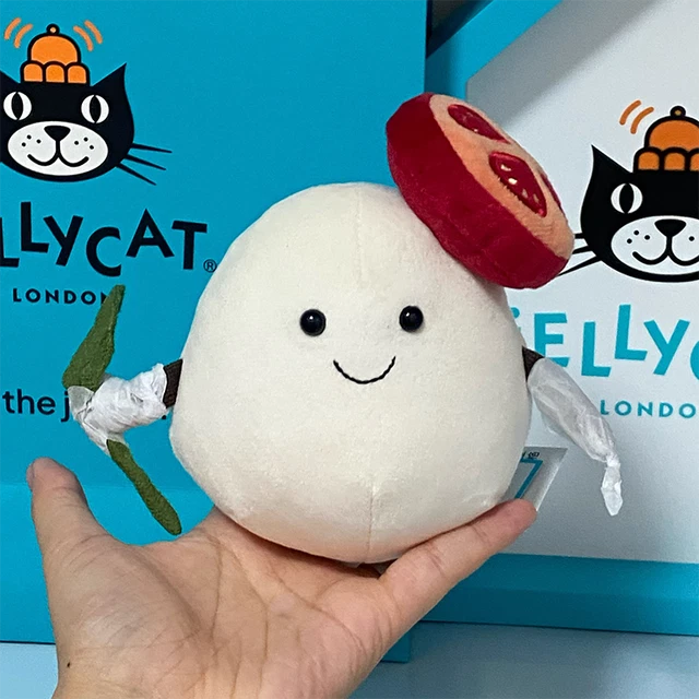 JELLYCAT AMUSEABLES MOZZARELLA Plush Toy Best Gift Brand New W Tags jellycat-amuseables-mozzarella-plush-toy-best-gift-brand-new-w-tags