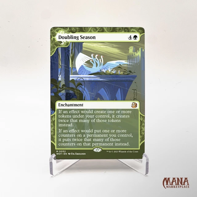MTG Doubling Season WOT 0052 M SHOWCASE Wilds of Eldraine