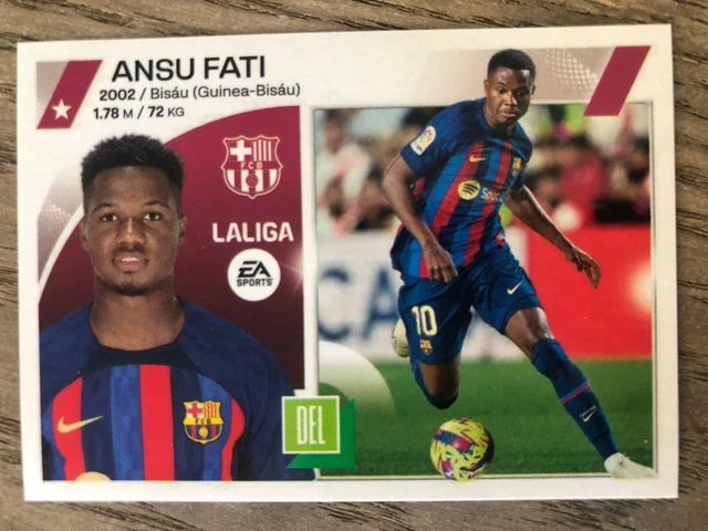 Carte Panini Ansu Fati 81 – FC Barcelone – La Liga 2022/2023 Megacracks