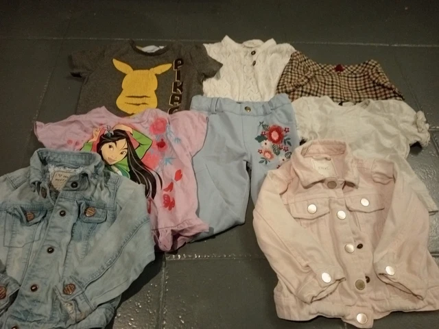 Girls 2-3 Years Clothes Bundle Pokémon and Disney