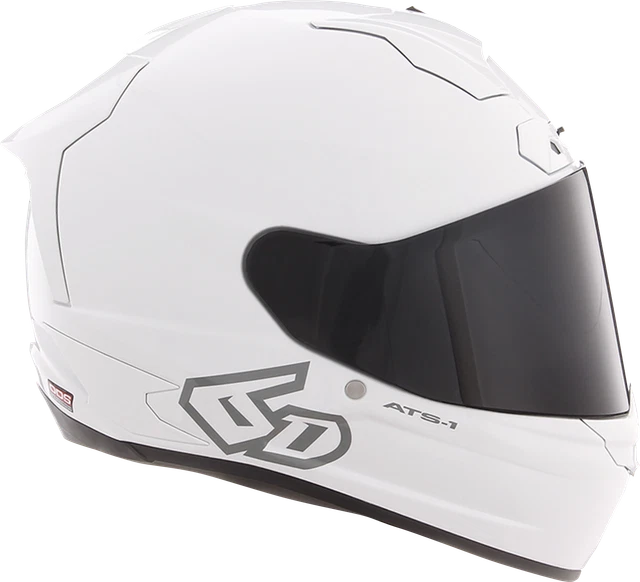 6D HELMETS ATS-1R Solid Helmet Large Gloss White