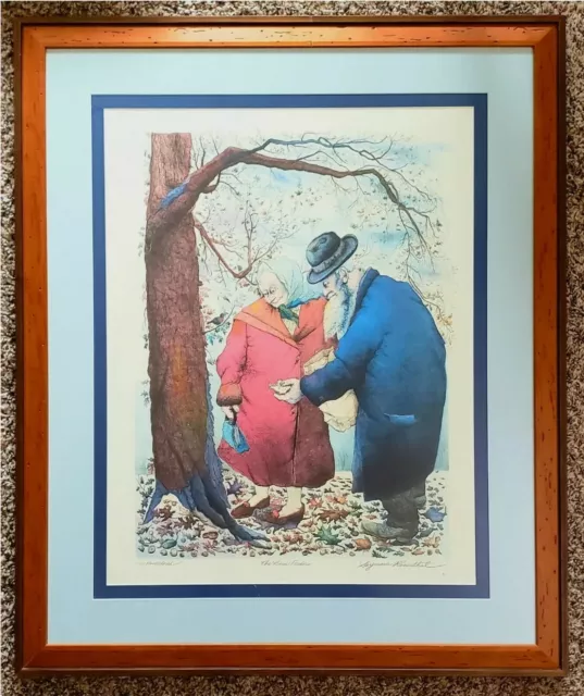 Seymour Rosenthal "The Bird Feeders" Hand Colored Lithograph 147/250