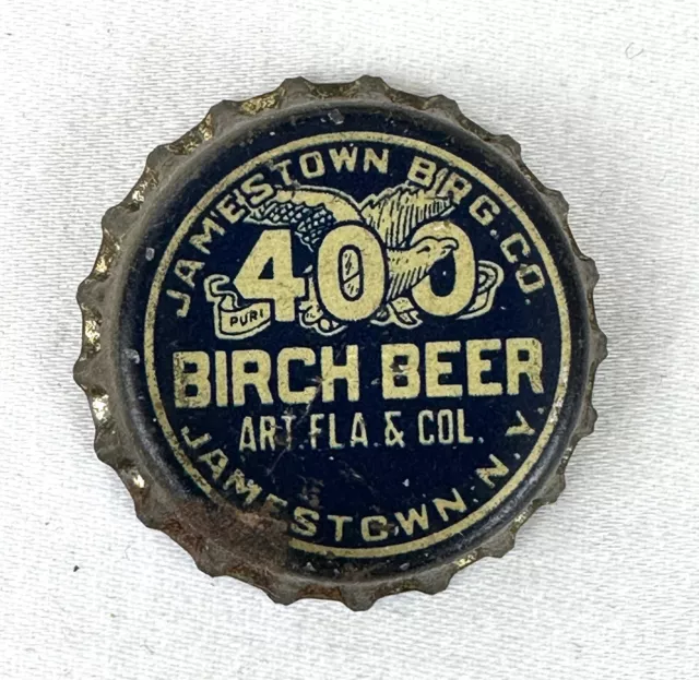 400 Birch Beer Soda Cork  Corklined bottle cap caps Jamestown New York Crown