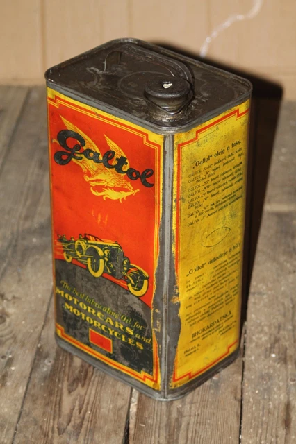 Öldose Ölkanne GALTOL 1920er /  mobiloil aeroshell shell  polarine opaline 2