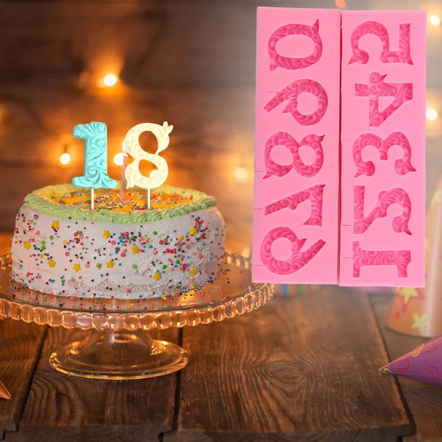 Graduation Fondant Silicone Molds 2022  Letters Numbers Candy Chocolate Cupcake#