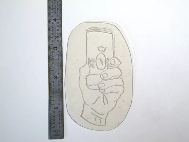 De Colección Años 60 Años 70 Tatuaje Flash Plantilla de Acetato Cerveza Beber Tostada Firmada PC