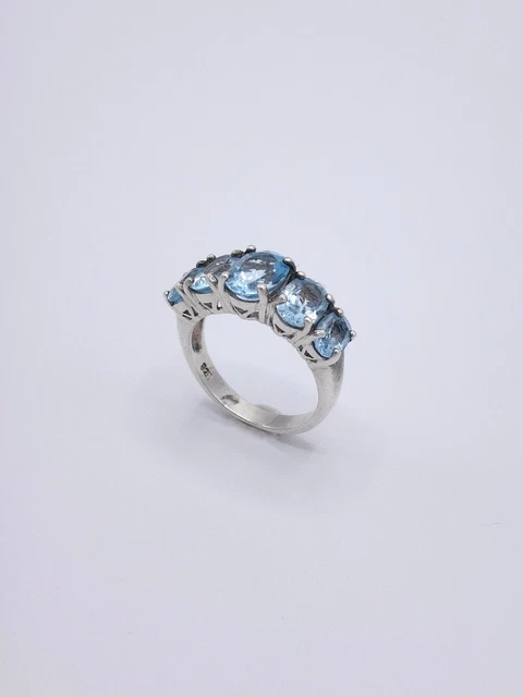 Bague Multi-anneaux Soudés En Argent 925 - Orfèvre, Sertie De Zircons, Taille 54, Neuve Avec étiquettes