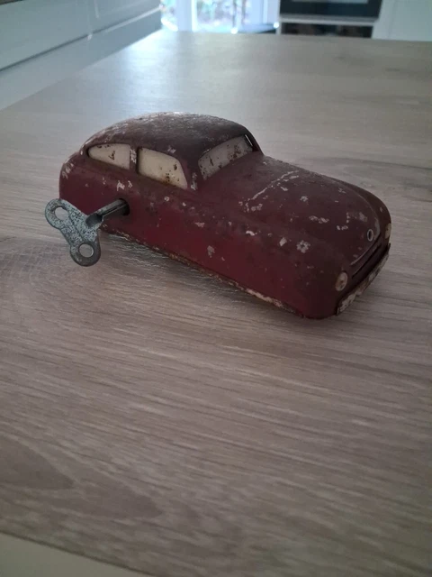 Jouet Ancien Voiture Tôle 20 Cm - France 1930 Véhicule Collection