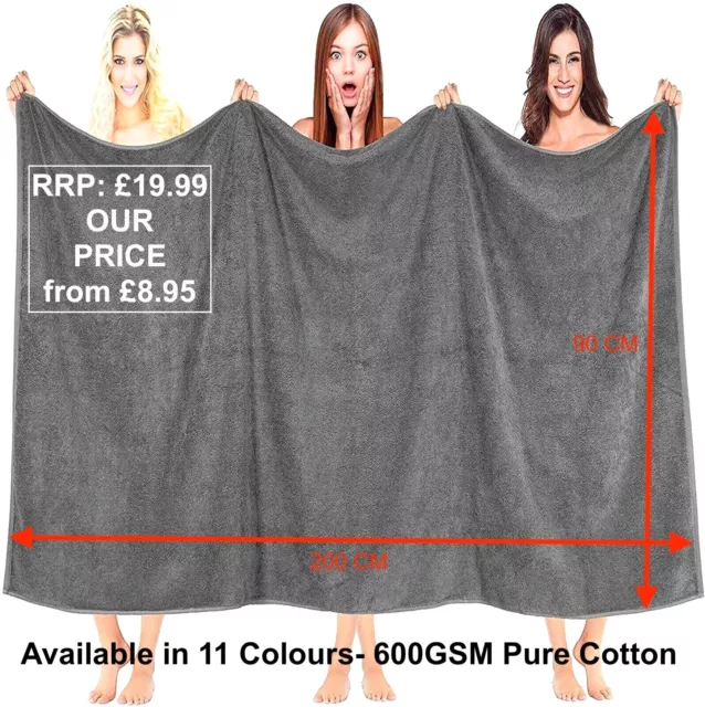 Extra Large Huge Jumbo Bath Sheet Towel 100% Egyptian Cotton XL Size Bath Sheet