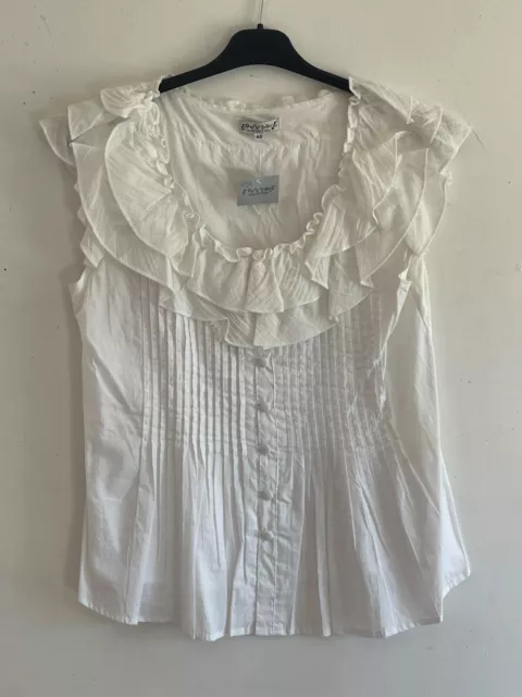 Blouse volante top équivoque coton taille 42