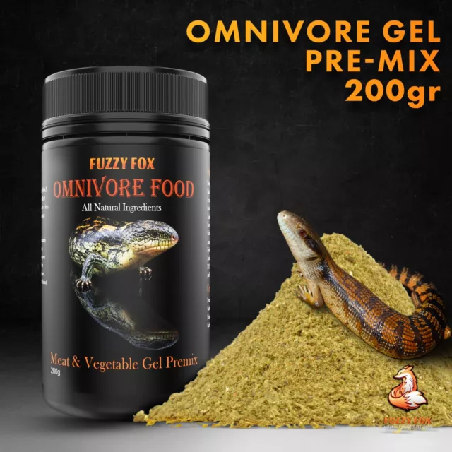 Reptile Food Omnivore Gel Mix for Blue tongue Skinks & Dragons 2