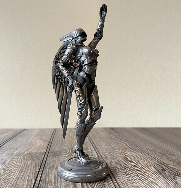 Custom Made Steampunk Art Sculpture Android Angel Bust Figurine Statue Décor