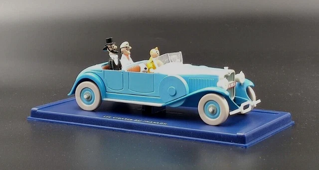 voiture tintin 1/43 cigares du pharaon  1955 lincoln torpetdo