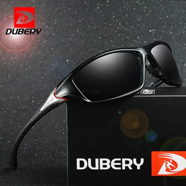 DUBERY Herren Sonnenbrille Polarisiert Brillen Sport UV400 Pilotenbrille Mit Box