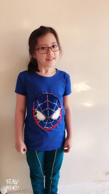 Spiderman Boy Girl T-shirt Reversible  Sequins Party Pack - Wholesale pk10