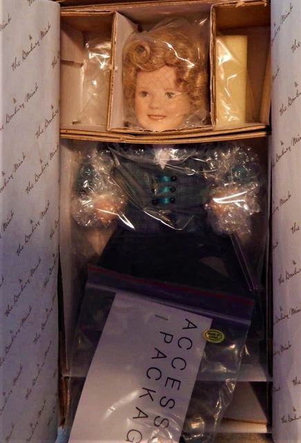 1998 10" Shirley Temple Doll The Littlest Rebel Danbury Mint NIB Movie Classics 