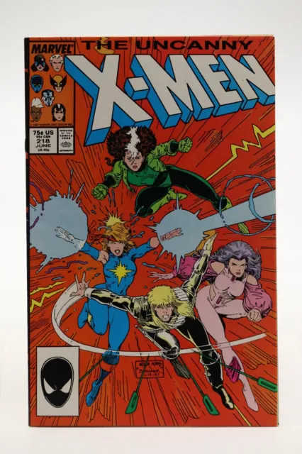 Uncanny X-Men (1963) #218 1st Print Art Adams Cover Rogue Psylocke Dazzler NM-