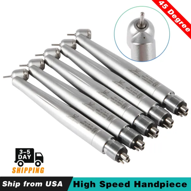 5 Packs For NSK PANA MAX Dental 45 Degree Surgical High Speed Handpiece 4-Hole