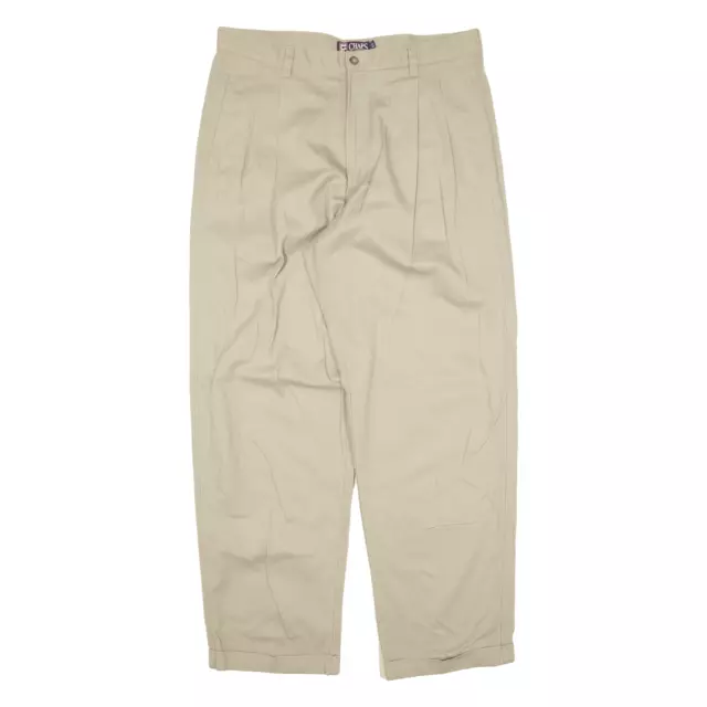 CHAPS RALPH LAUREN Chino Trousers Beige Relaxed Straight Mens W36 L32