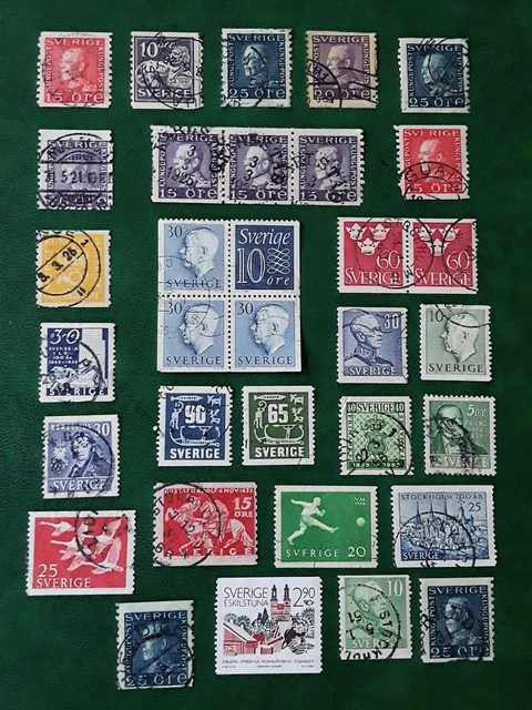 Kleines Lot Schweden, Sverige - Gute Stempel - Siehe Fotos