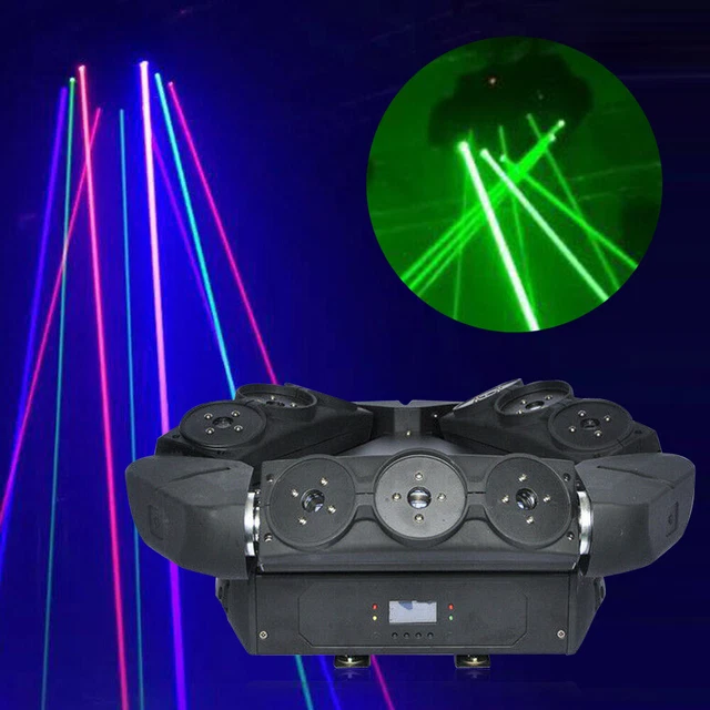 STAGE MOVING HEAD Beam Laser Light 9 Eyes RGB Spider Projector DJ Bands