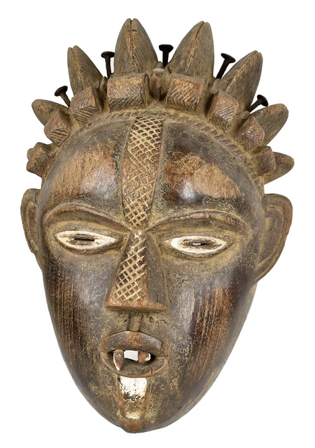 Dan Deangle Mask with Teeth Liberia African Art