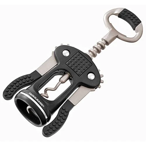 Tire-Bouchon à Levier Fackelmann 'In Vino Veritas' - Métal/ABS Argent 16.5cm