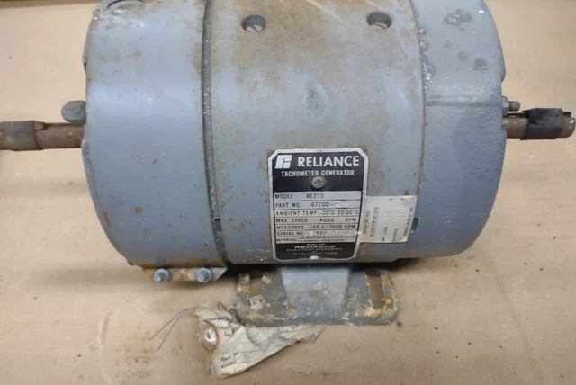 Reliance RE210 67700-2A Tachometer Generator 1000rpm 100VDC