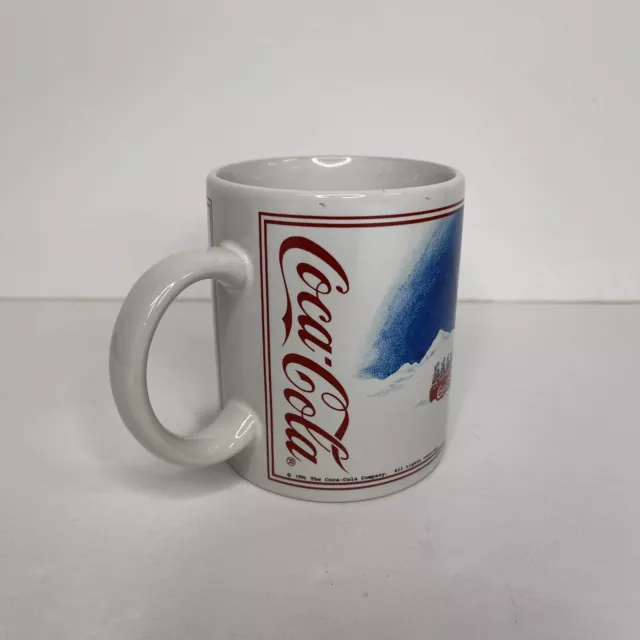 Coca Cola Vintage Coffee Mug Polar Bears Cubs Coke Stand Christmas