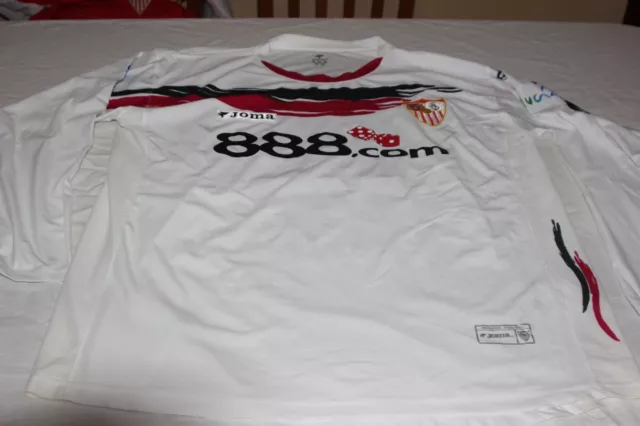 CAMISETA OFICIAL VINTAGE SEVILLA.FC JOMA T/XL 888.com DORSAL Nº 12 KANOUTE