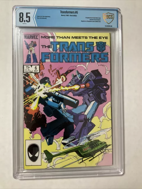 Transformers #6 CBCS 8.5 White Pages 1985