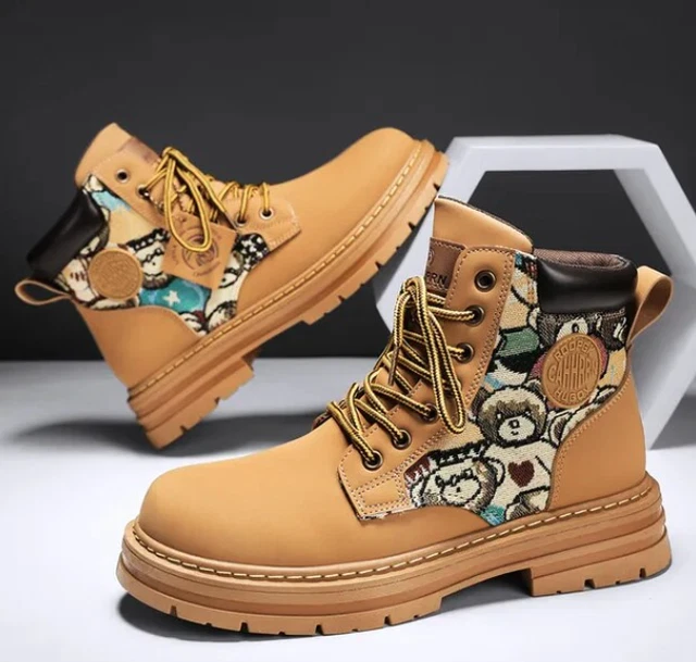 chaussures boots bottine botte homme femme original stylé kaki street fashion