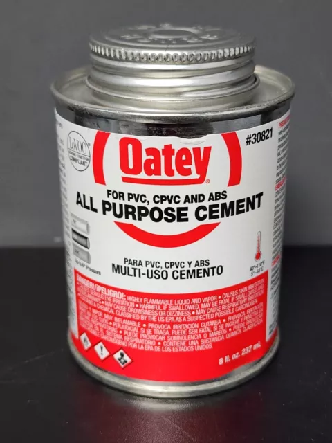 8 Oz. Medium Milky All-Purpose ABS, CPVC, PVC Cement