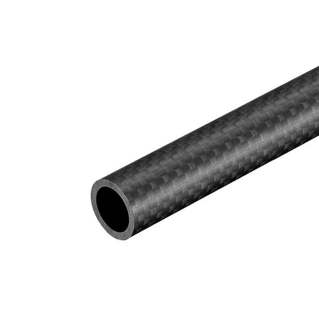 Carbono Fibra Redondo Tubo 16x12x500mm 3K Rollo Envuelto Mate Superficie 1uds