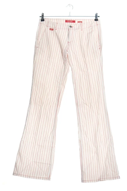 MISS SIXTY Stoffhose Damen Gr. DE 38 pink-weiß Casual-Look