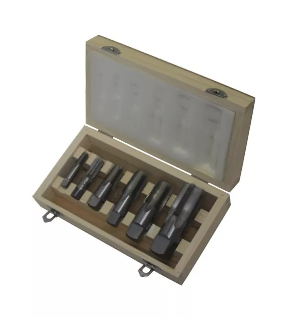 Drill America - DWTPT1/8-1SET 6 Piece NPT Pipe Tap, Carbon Steel, DWTPT Serie...