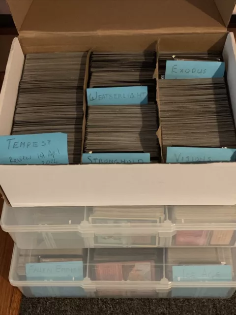 MTG Bulk Lot 100 Cards - Vintage Sets, Visions, Revised, Exodus & More!