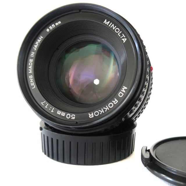 MINOLTA X 500 MD ROKKOR 50mm f1.7 Funcionamiento Raro EUR 155,55